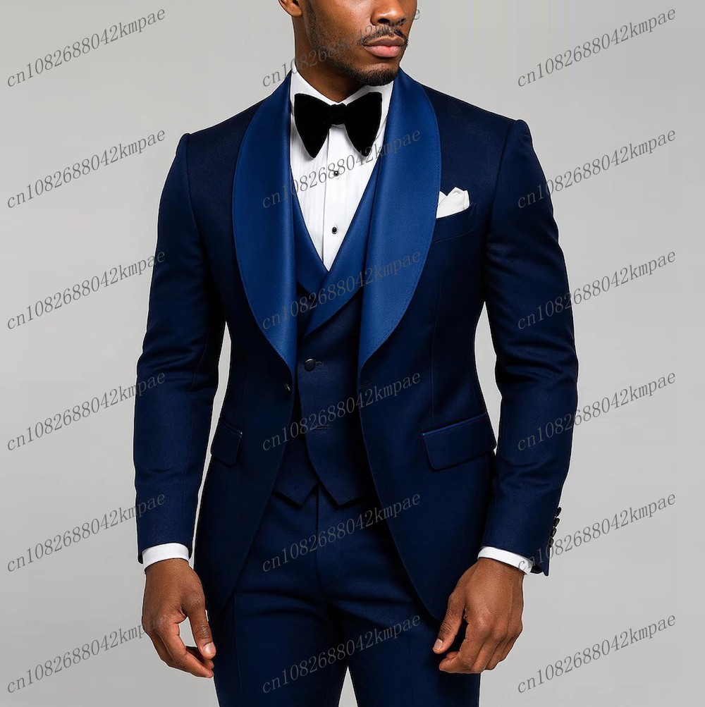 New Navy Blue Formal Men Suit  - огляд і ціна Men'S Formal Wear Accessories