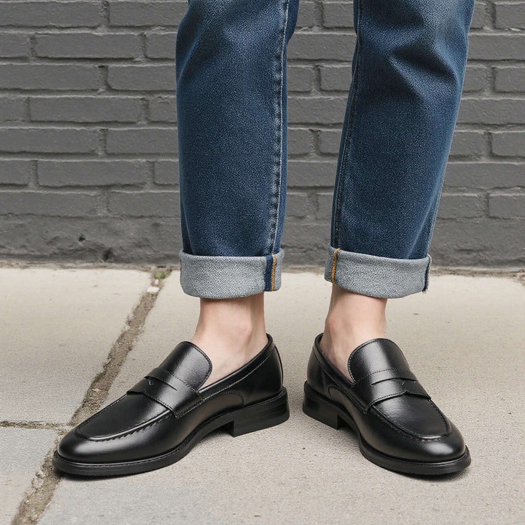 Men's Black Penny Loafers Clas - огляд і ціна Men'S Formal Attire