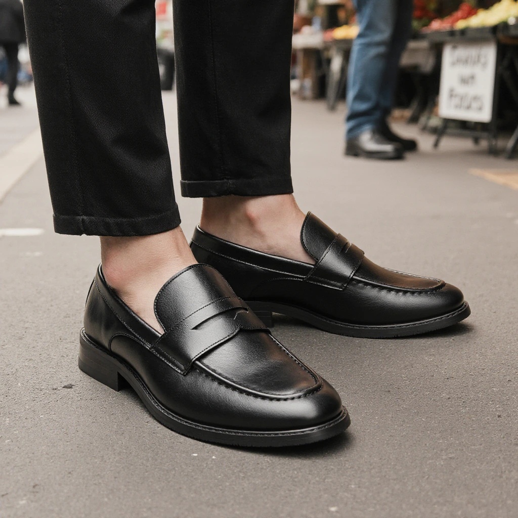 Men's Black Penny Loafers Clas - огляд і ціна Men'S Formal Attire