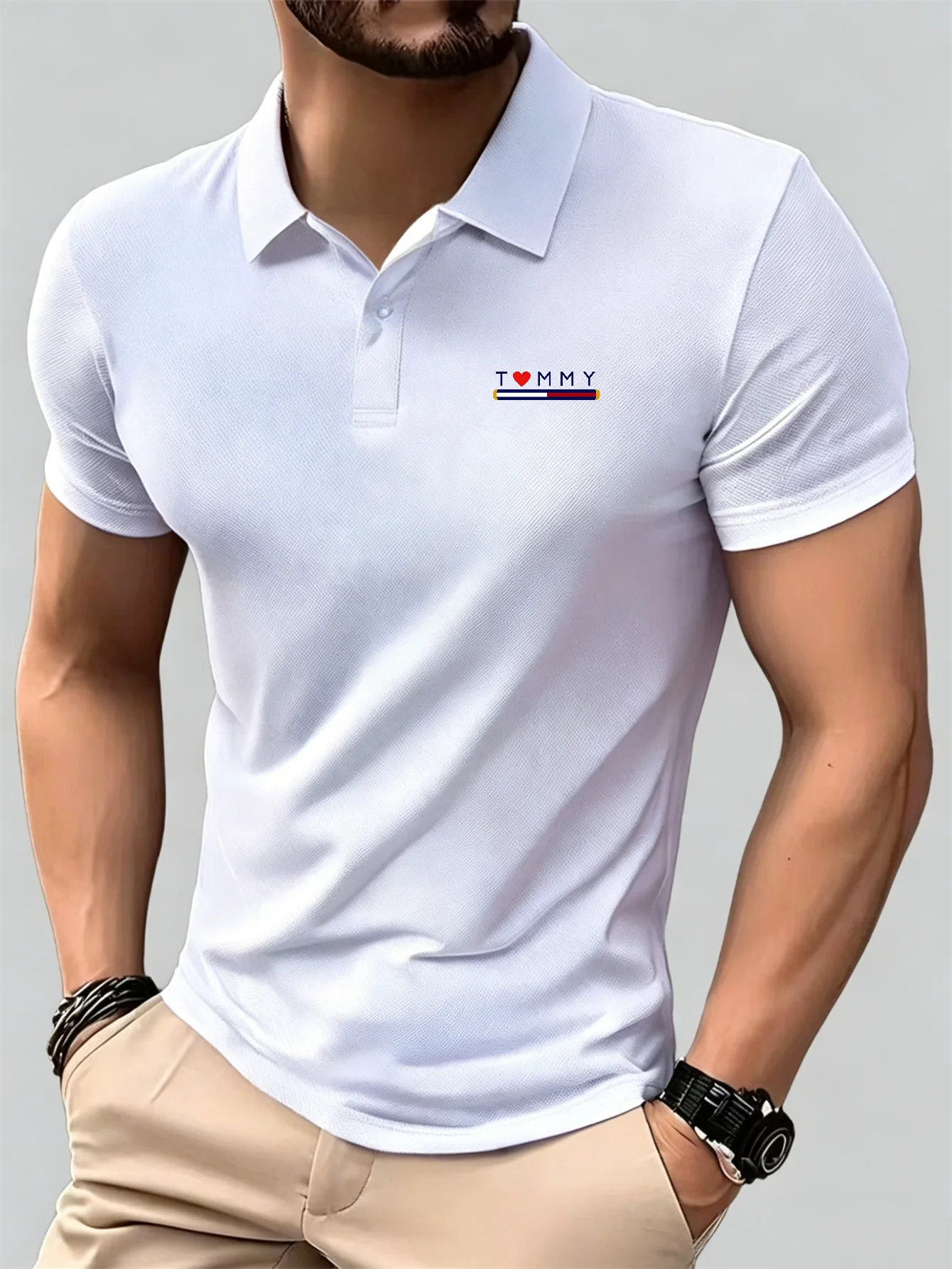 New Breathable Short Sleeve Bu - огляд і ціна Men'S Formal Wear Accessories