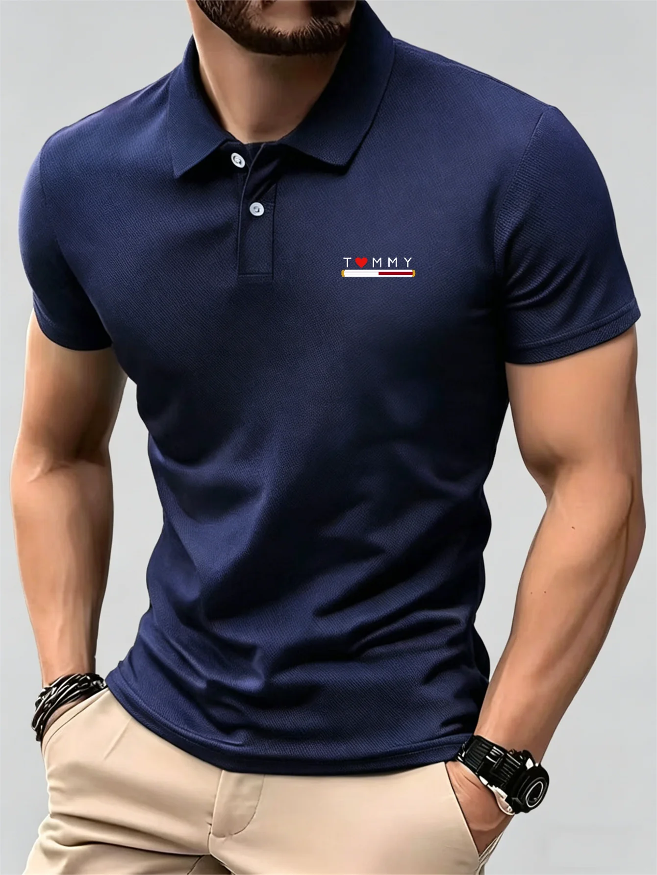 New Breathable Short Sleeve Bu - огляд і ціна Men'S Formal Wear Accessories