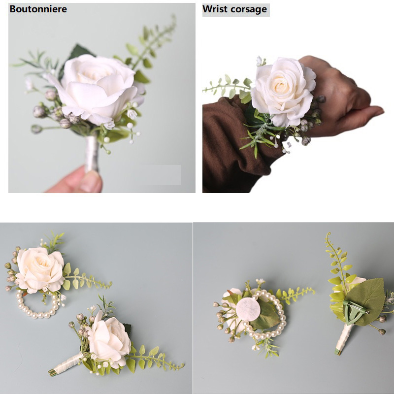 Wedding Suit Corsage Man Flowe - огляд і ціна Men'S Formal Wear For A Wedding
