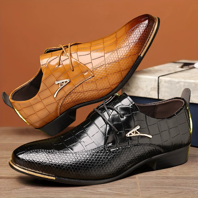 Fashion PU Leather Shoes Men B - огляд і ціна Men'S Formal Wear Accessories