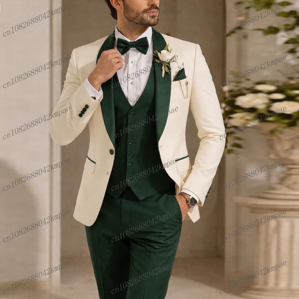 New Ivory And Dark Green Forma - огляд і ціна Men'S Formal Wear Accessories