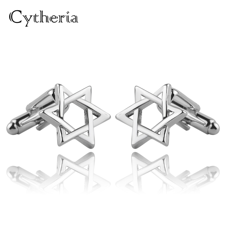 Hexagonal star Cufflinks For M - огляд і ціна Dress Shirt French Cuff